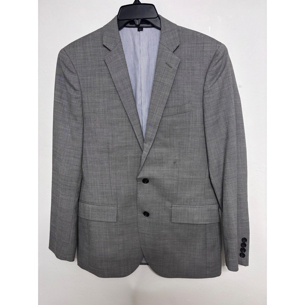 J.Crew Ludlow 38R Suit Jacket Tollegno 1900 Italian Stretch Wool Gray Blazer